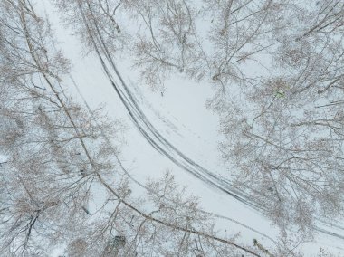 Wuhan Hanyang Nehri Sahili ve Güney Ağız Parkı kar manzarası