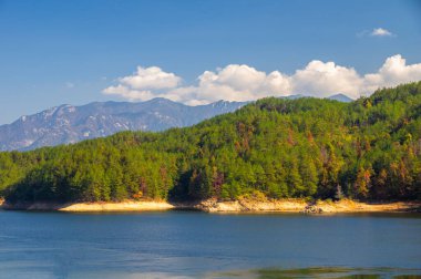 Late autumn scenery of Heaven Lake, Jiuzi River, Luotian, China clipart