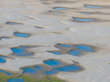 Beach view of Tianxing Prefecture, Wuhan Yangtze River, China clipart