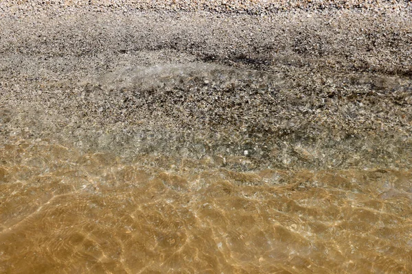 Zeewater Zand Als Achtergrond — Stockfoto
