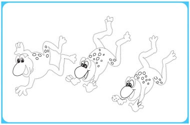 Coloring book for kids, funny animals coloring book for kids