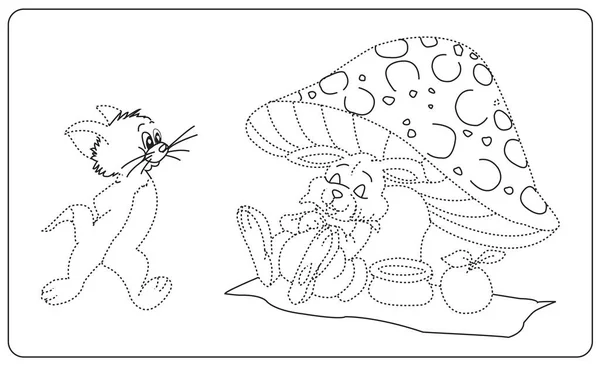 Раскраска Книги Детей Смешные Животные Раскраски Книги Детей — стоковый вектор