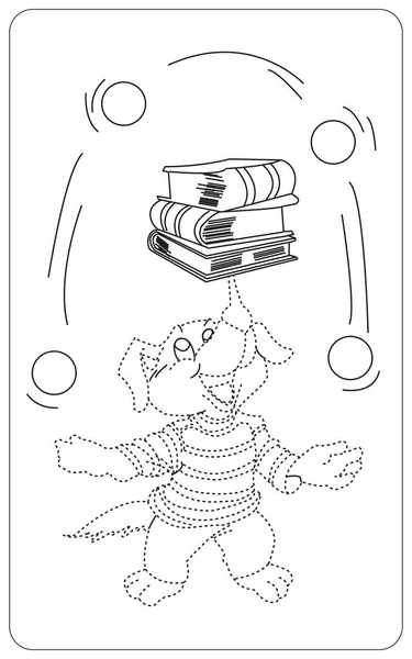 Coloring Book Kids Funny Animals Coloring Book Kids — Stock vektor