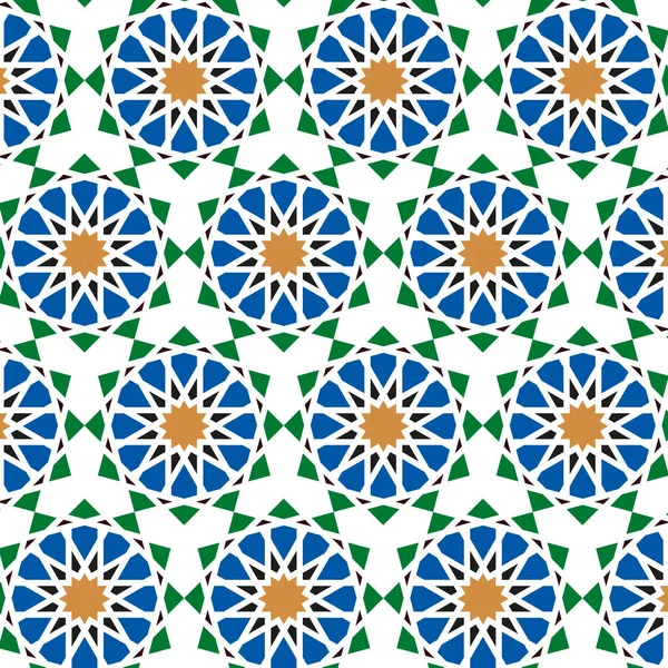 Bezešvé Arabské Vzor Arabesque Vektorový Vzor Textury — Stockový vektor