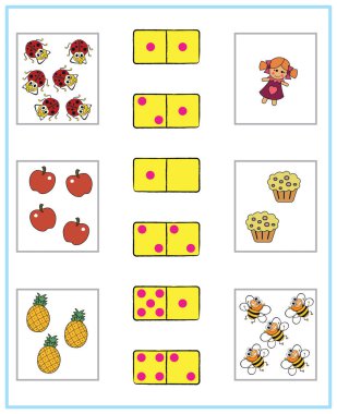 Educational and recreational activities for children at home and at school. A worksheet for parents and teachers to teach, exercise and train children to acquire new skills