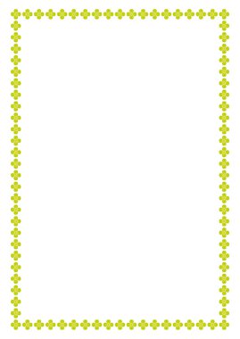 Metnin ya da fotoğrafın için alanı olan vektör çiçek çerçevesi. Dekoratif Çiçek sınır çerçevesi.