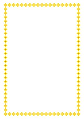 Metnin ya da fotoğrafın için alanı olan vektör çiçek çerçevesi. Dekoratif Çiçek sınır çerçevesi.