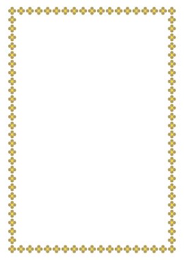 Metnin ya da fotoğrafın için alanı olan vektör çiçek çerçevesi. Dekoratif Çiçek sınır çerçevesi.