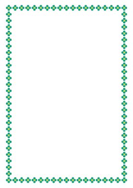 Metnin ya da fotoğrafın için alanı olan vektör çiçek çerçevesi. Dekoratif Çiçek sınır çerçevesi.