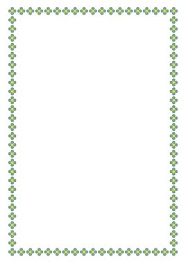 Metnin ya da fotoğrafın için alanı olan vektör çiçek çerçevesi. Dekoratif Çiçek sınır çerçevesi.