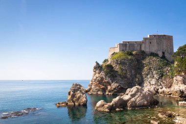 Magnificent Fort Lovrijenac located in Dubrovnik on a beautiful sunny day, Croatia, Europe.