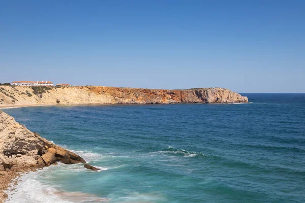 Praia Mareta Gelegen Sagres Algarve Portugal Stockfoto