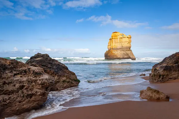 Formations Rocheuses Gibson Beach Près Twelve Apostles Great Ocean Road — Photo