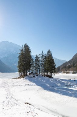 Donmuş Lago del Predil Tarviso, İtalya 'da yer almaktadır.