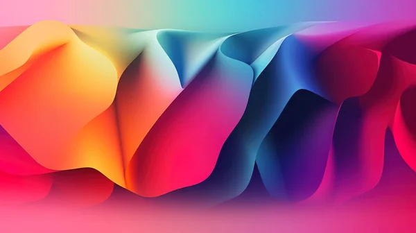Moderno Vibrante Diseño Papel Pintado Con Formas Geométricas Curvas Líneas Imagen de archivo