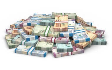 Azerbaycan Manat para birimleri yığını