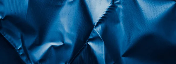 Repad Blå Metallplåt Med Synlig Struktur Bakgrund — Stockfoto