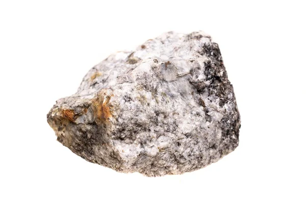 Гранитный Камень Белом Изолированном Фоне — стоковое фото