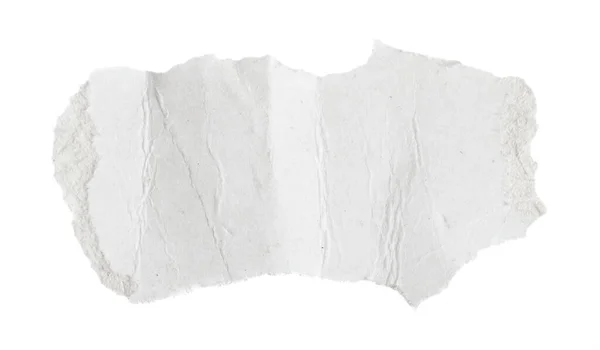 Selembar Kertas Putih Pada Latar Belakang Putih Yang Terisolasi — Stok Foto
