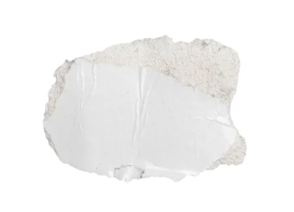 White Piece Paper Isolated White Background — Stock Photo, Image