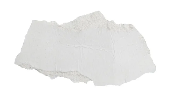Белый Лист Бумаги Изолированном Белом Фоне — стоковое фото