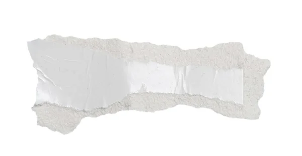 Ein Weißes Blatt Papier Auf Einem Isolierten Weißen Hintergrund — Stockfoto