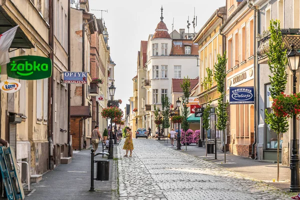 stock image Poland, Sroda Wielkopolska - 25/06/2022- old street in Sroda Wielkopolska