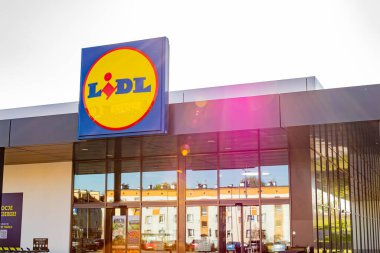 Bedzin, Polonya - 14.05. 2023 - Bedzin 'de Lidl mağazası