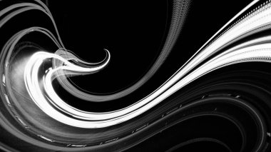 Siyah arkaplanda beyaz çizgiler