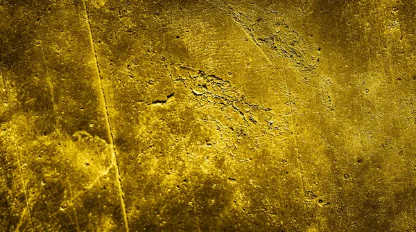 Parede Pintada Com Tinta Dourada Com Uma Textura Interessante — Fotografia de Stock