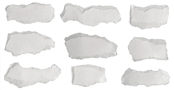 Een Wit Velletje Papier Een Geïsoleerde Witte Achtergrond — Stockfoto