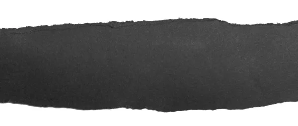 Black Piece Paper White Isolated Background — Φωτογραφία Αρχείου