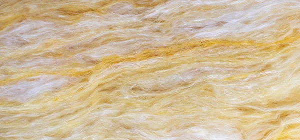 Lana Minerale Gialla Con Una Texture Visibile — Foto Stock