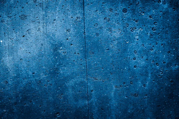 Pared Pintada Con Pintura Azul Con Una Textura Interesante — Foto de Stock