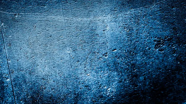 Τοίχος Βαμμένος Μπλε Χρώμα Ενδιαφέρουσα Υφή — Φωτογραφία Αρχείου
