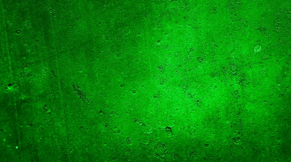 Mur Peint Avec Une Peinture Verte Avec Une Texture Intéressante — Photo