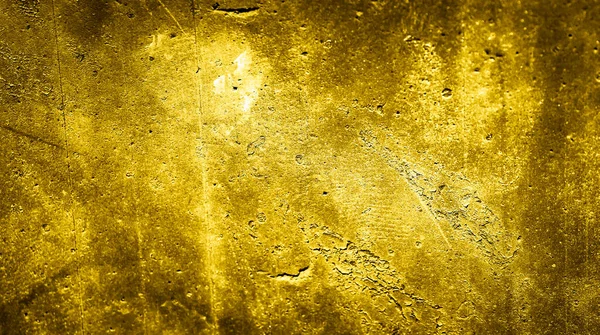 Parede Pintada Com Tinta Dourada Com Uma Textura Interessante — Fotografia de Stock