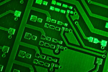 Altın kaplamalı yeşil baskılı devre kartı
