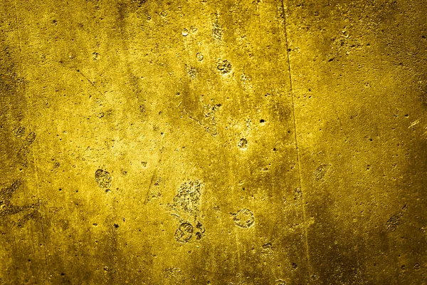 用金黄色的油漆涂成的墙 质地很有趣 — 图库照片