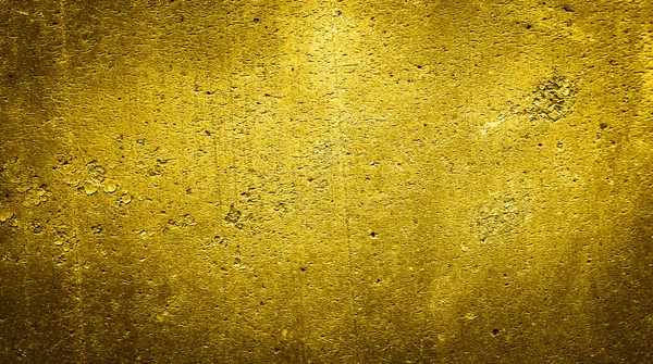 Væg Malet Med Guld Maling Med Interessant Tekstur - Stock-foto