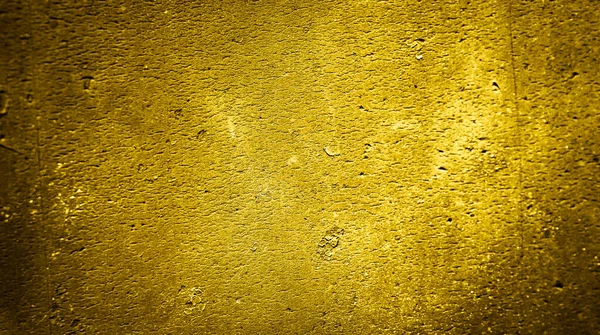 Zeď Malovaná Zlatou Barvou Zajímavou Texturou — Stock fotografie