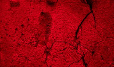 Görünür desenli kırmızı tuğlalı makro fotoğraf. arkaplan