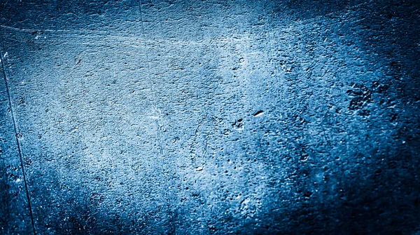 Стіна Пофарбована Синьою Фарбою Цікавою Текстурою — стокове фото