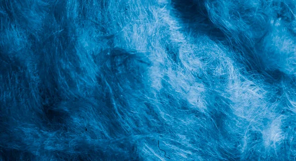Lana Mineral Azul Con Una Textura Visible —  Fotos de Stock