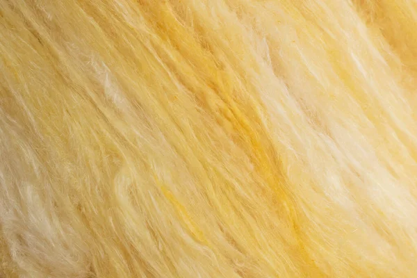 Yellow Mineral Wool Visible Texture — Stock Photo, Image