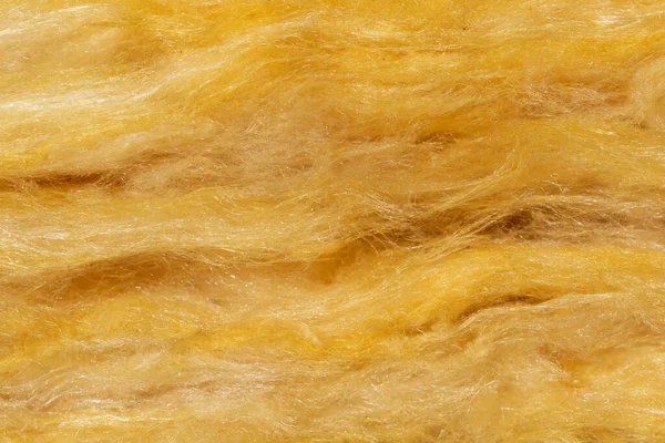 Жовта Мінеральна Вата Видимою Текстурою — стокове фото