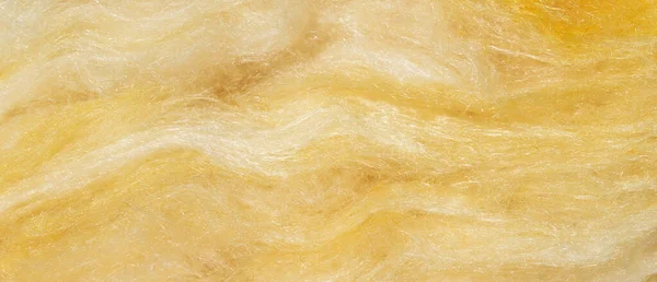 Żółta Wełna Mineralna Widocznej Fakturze — Zdjęcie stockowe