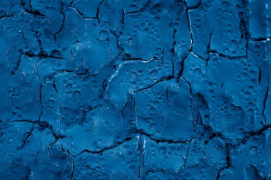 Eski kırık ahşap maviye boyanmış. arkaplan veya doku