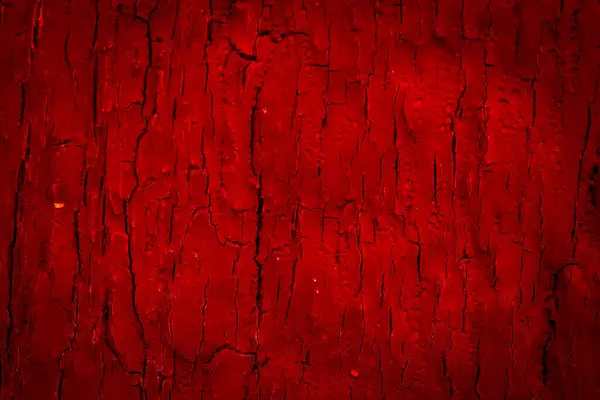 Stare Popękane Drewno Pomalowane Czerwono Tło Lub Tekstura — Zdjęcie stockowe