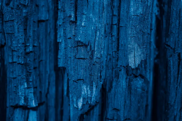 古い割れた木は青を描いた 背景や質感 — ストック写真